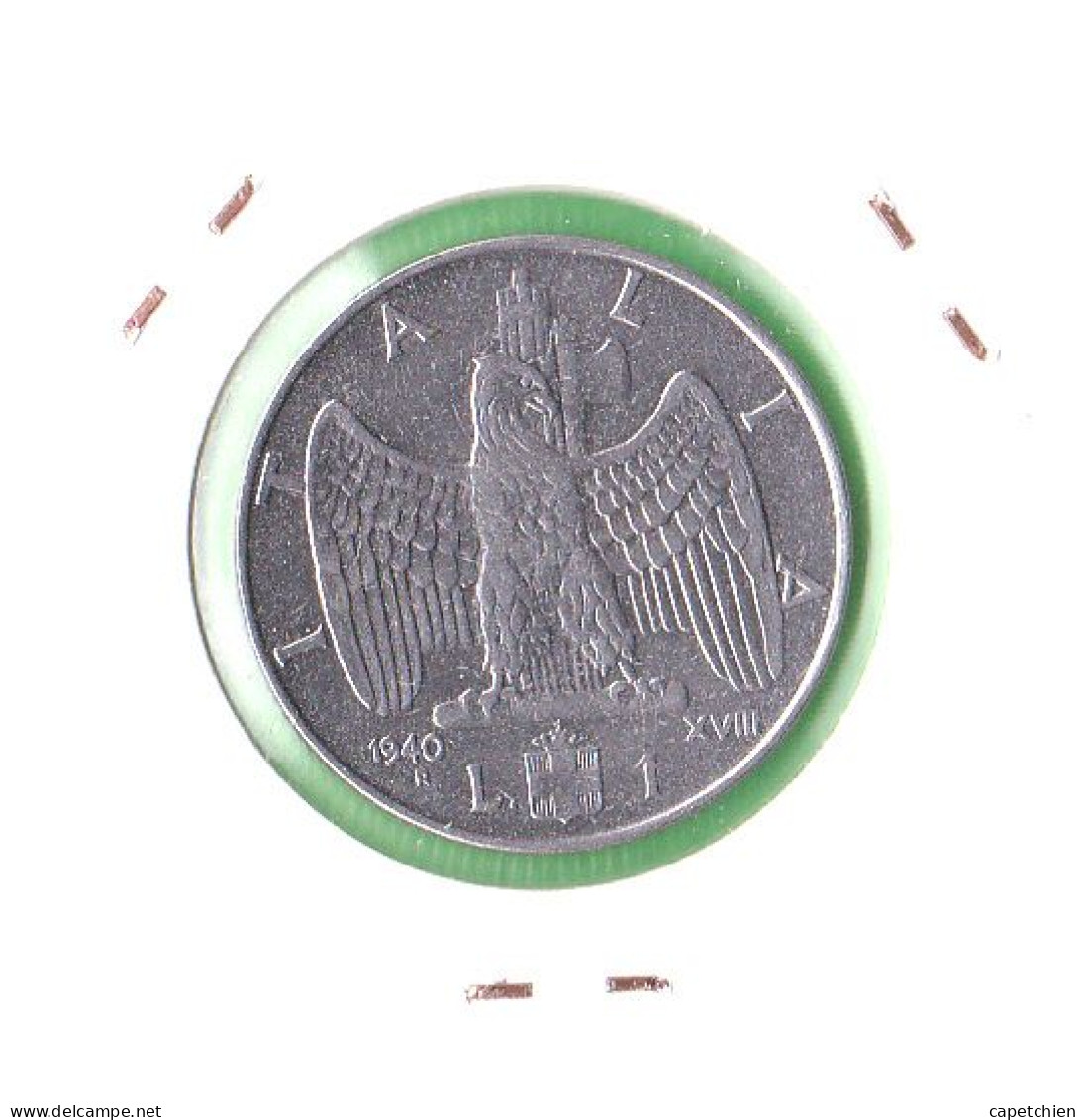 ITALIE / 1 LIRE / 1940 - 1900-1946 : Victor Emmanuel III & Umberto II