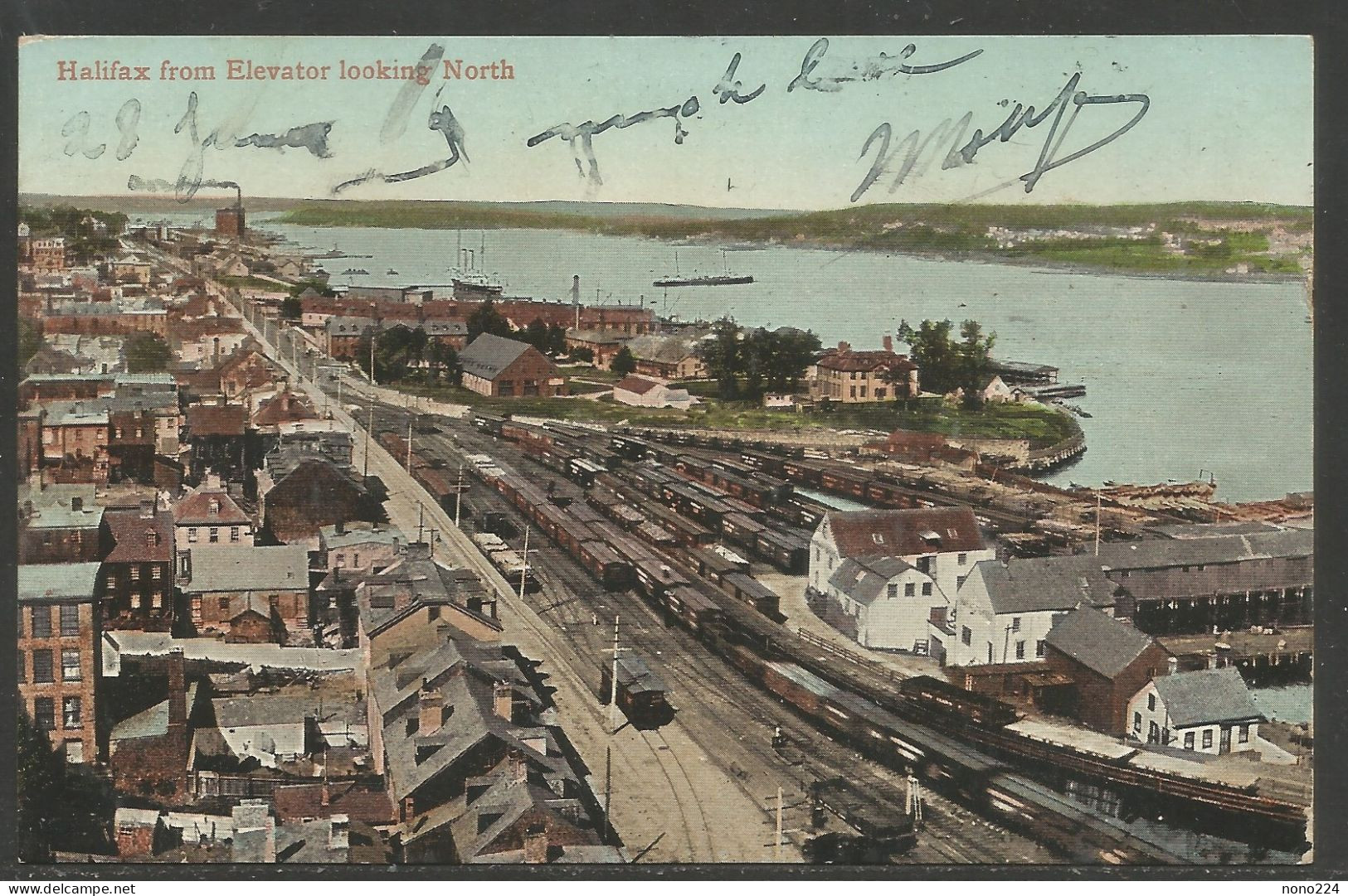 Carte P De 1909 ( Halifax From Elevator Looking North ) - Halifax