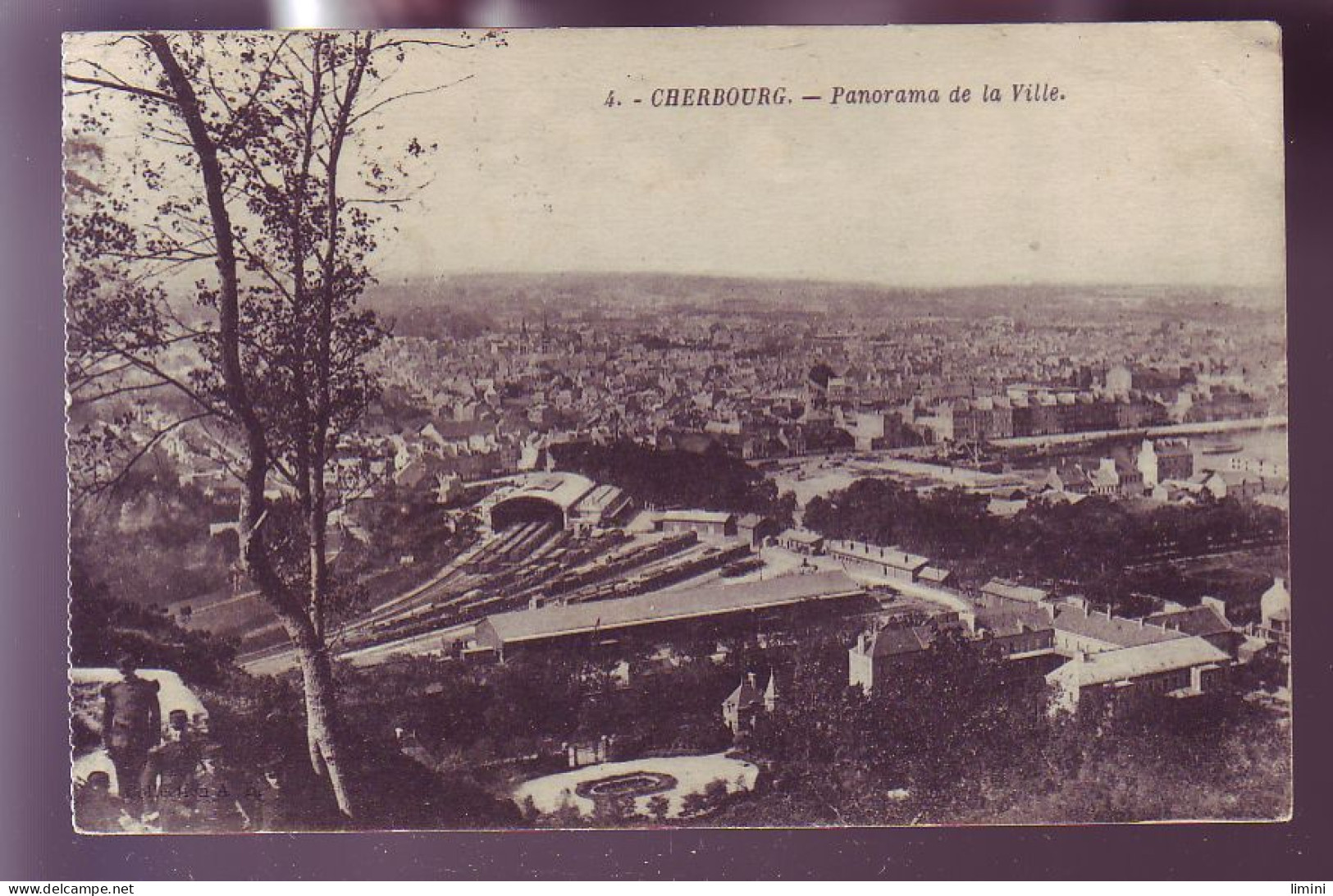 50 - CHERBOURG - PANORAMA SUR LA VILLE - CHEMIN DE FER -  - Cherbourg