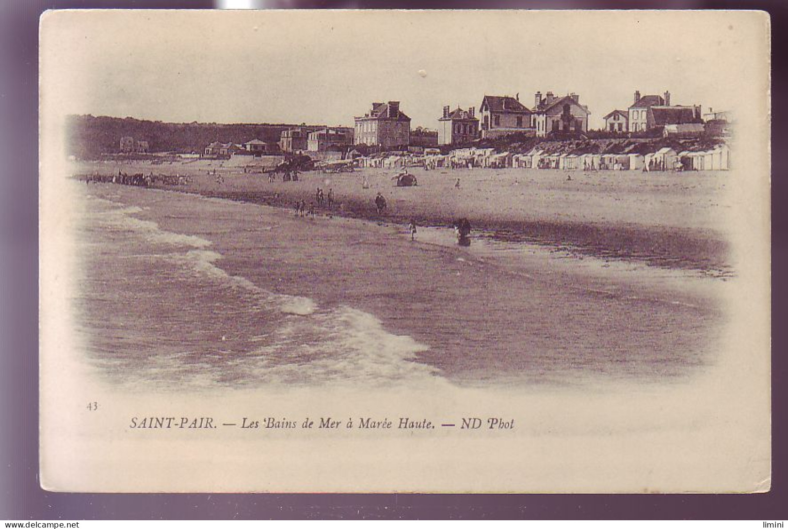 50 - SAINT-PAIR-sur-MER - LA PLAGE A MARÉE HAUTE - ANIMÉE -  - Saint Pair Sur Mer