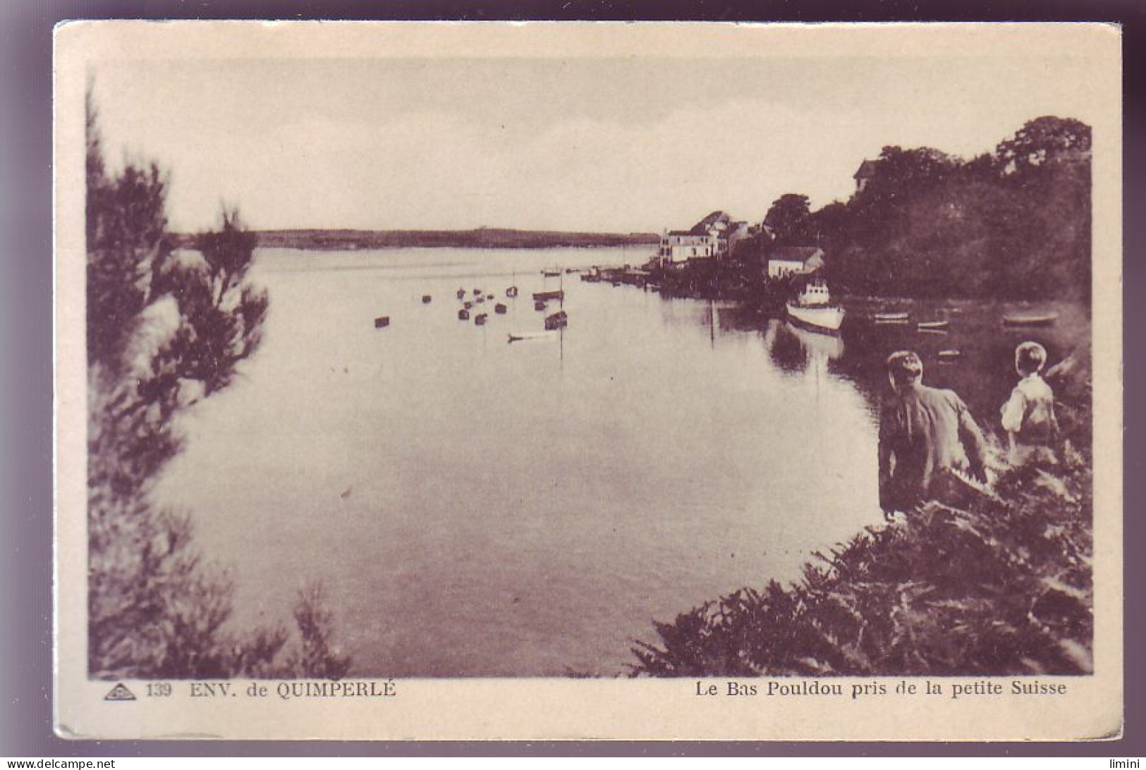 29 -  QUIMPERLE - LE BAS POULDOU PRIS DE LA PETITE SUISSE - ANIMÉE  -  - Quimperlé