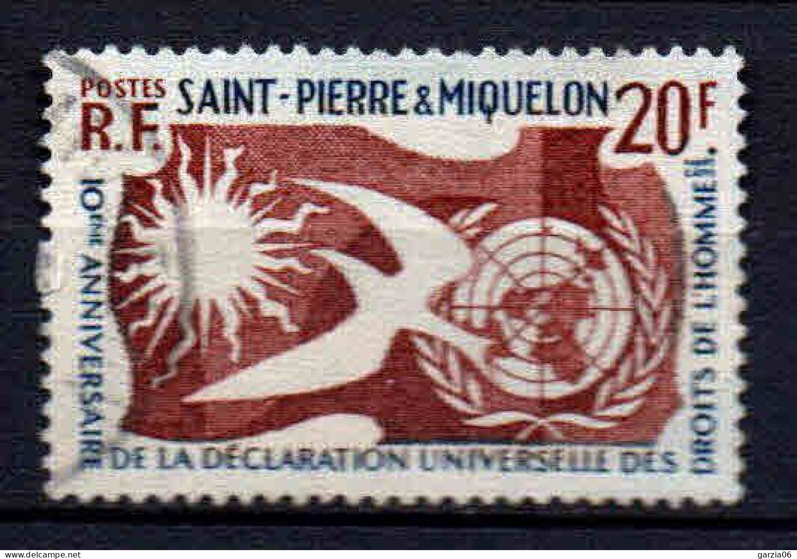 St Pierre Et Miquelon    - 1958 -  Droits De L' Homme -  N° 358  - Oblit - Used - Used Stamps