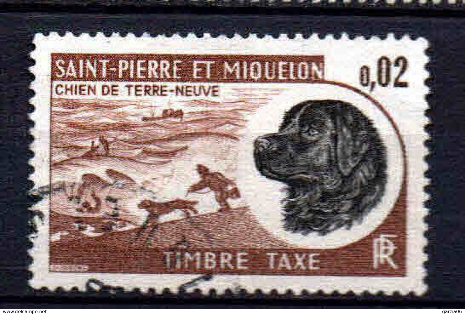 St Pierre Et Miquelon    - 1973 -  Chien De Terre Neuve - Tb Taxe  -  N° 77  - Oblit - Used - Postage Due