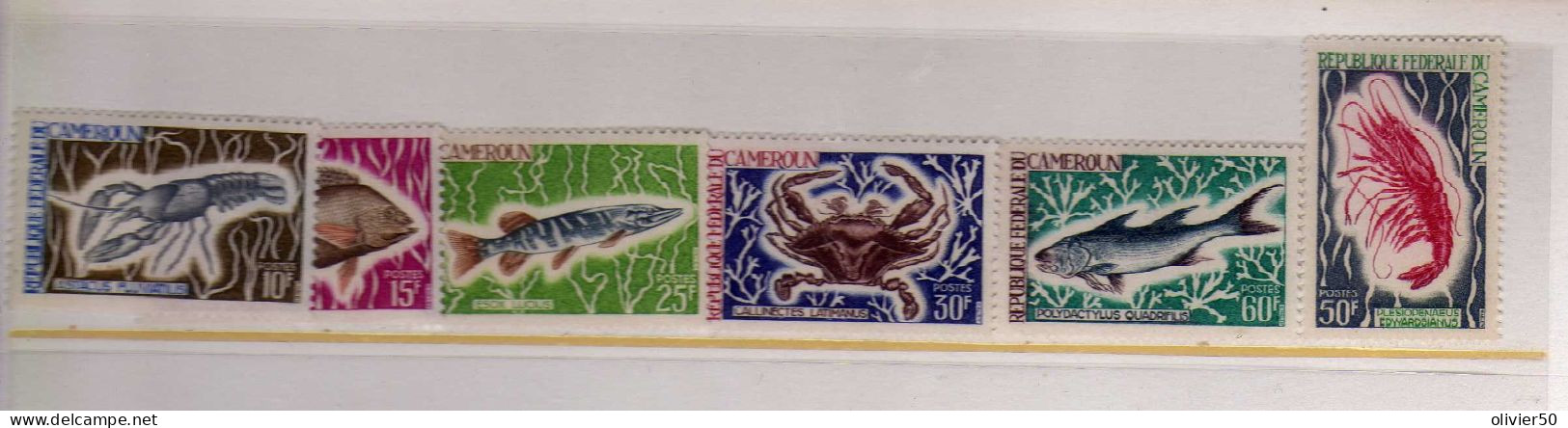 Cameroun - Crustaces - Poissons -  Neufs** - MNH - Cameroun (1960-...)
