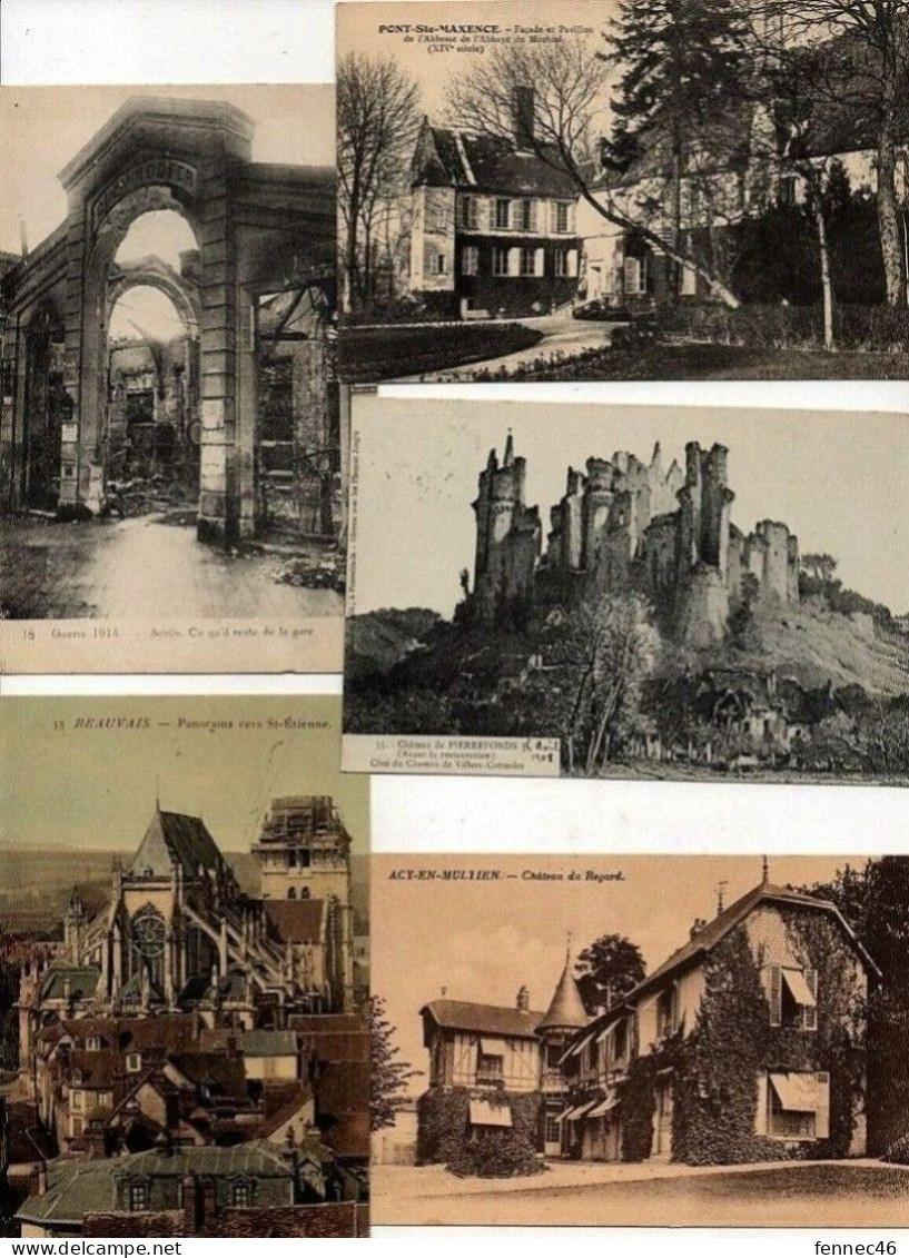 * Lot De 190 CPA-CPSM- Que Des Petits Formats De L'OISE (Principalement Compiègne, Chantilly, Beauvais) - 100 - 499 Postkaarten