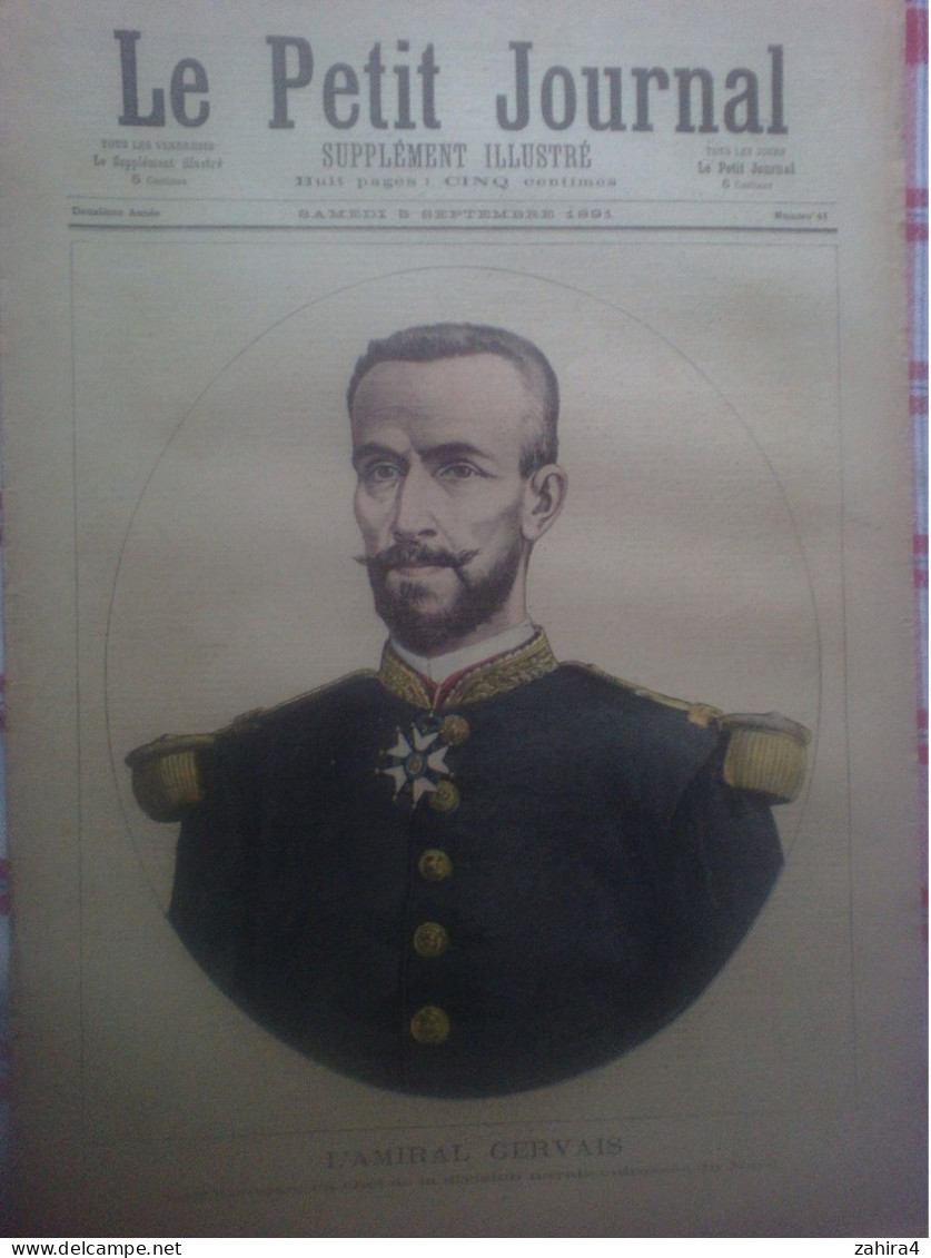 Le Petit Journal N°41 Amiral Gervais Grandes Manoeuvres De L'Est Chanson L'ame Qui Chante Gustave Nadaud - Revistas - Antes 1900