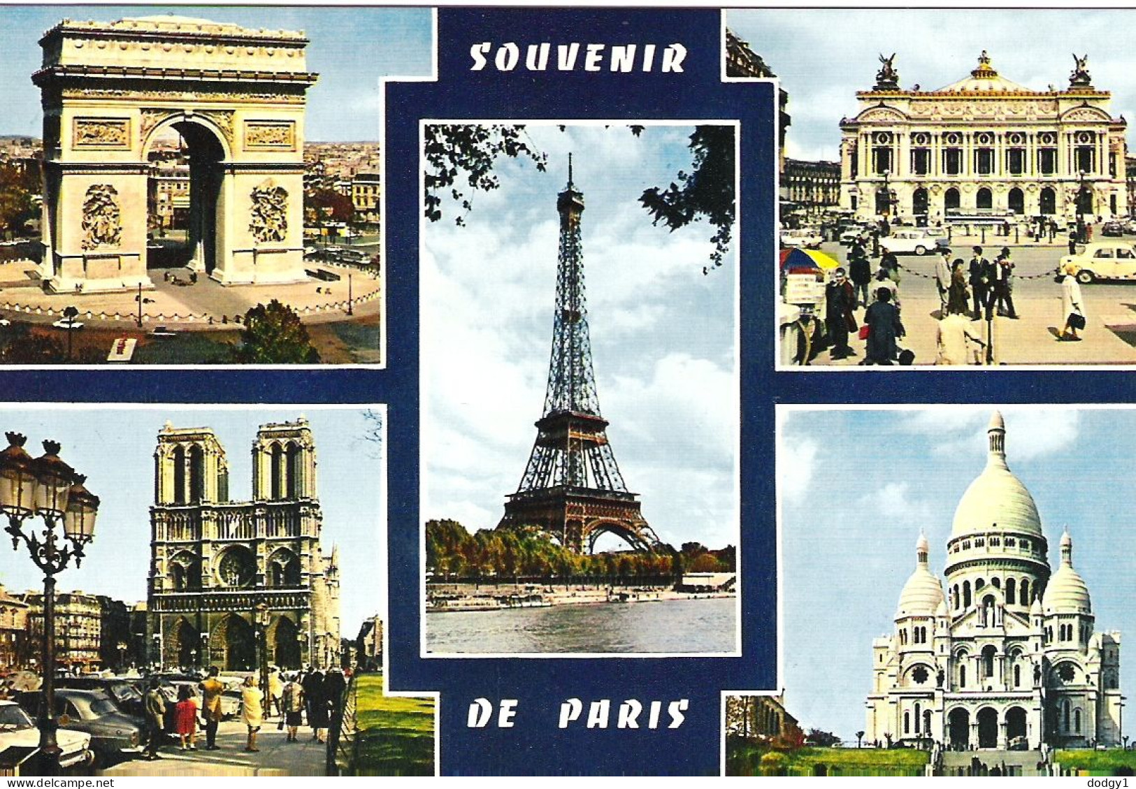 SCENES FROM AROUND PARIS,  FRANCE. UNUSED POSTCARD Ms7 - Panoramic Views
