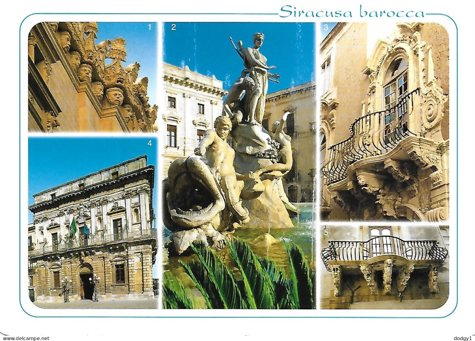 SCENES FROM, SIRACUSA, SICILY, ITALY. UNUSED POSTCARD Ms7 - Siracusa