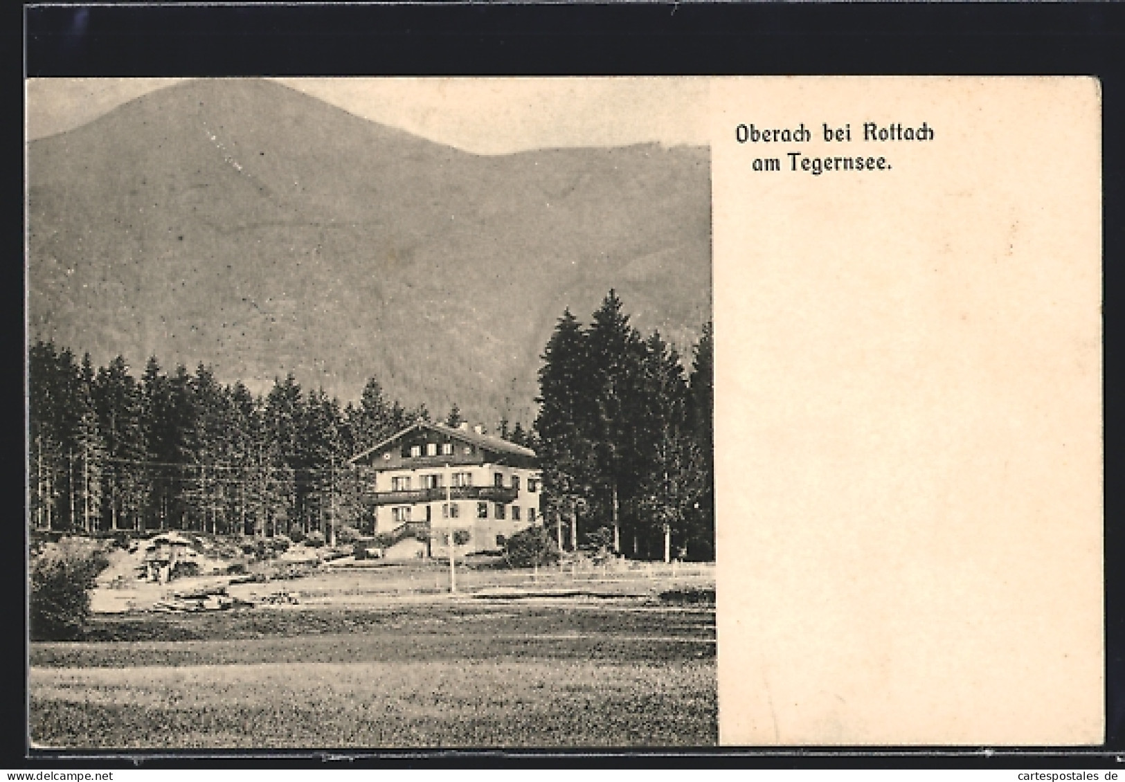 AK Oberach Bei Rottach /Tegernsee, Haus Am Waldrand  - Tegernsee