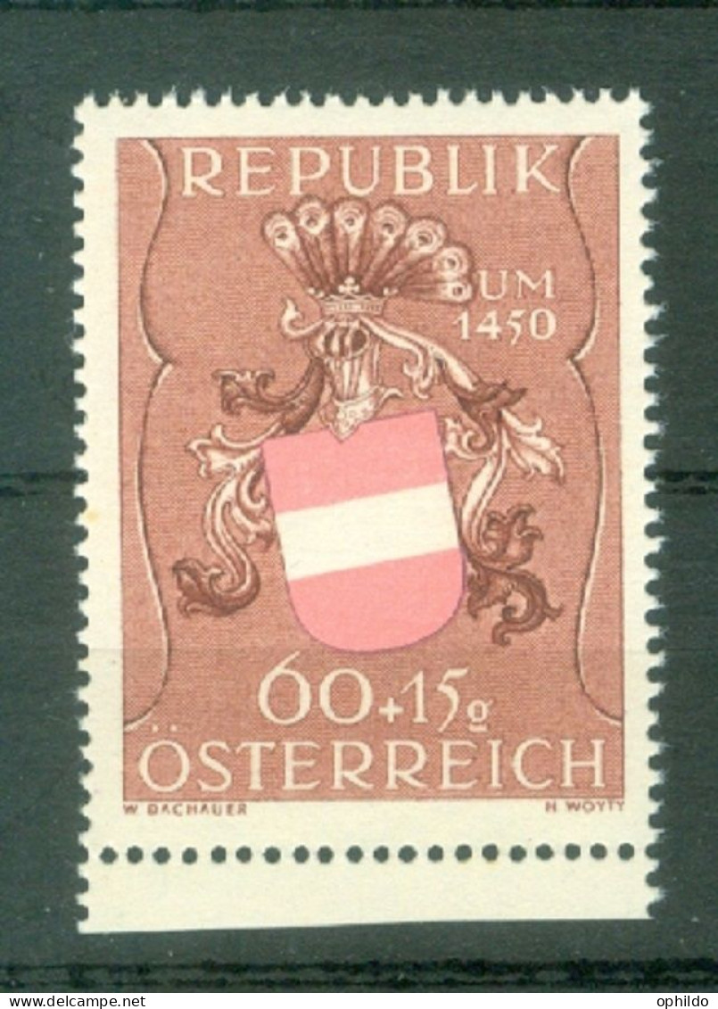 Autriche  Yv 774  * * TB  Blason Armoirie  - Unused Stamps