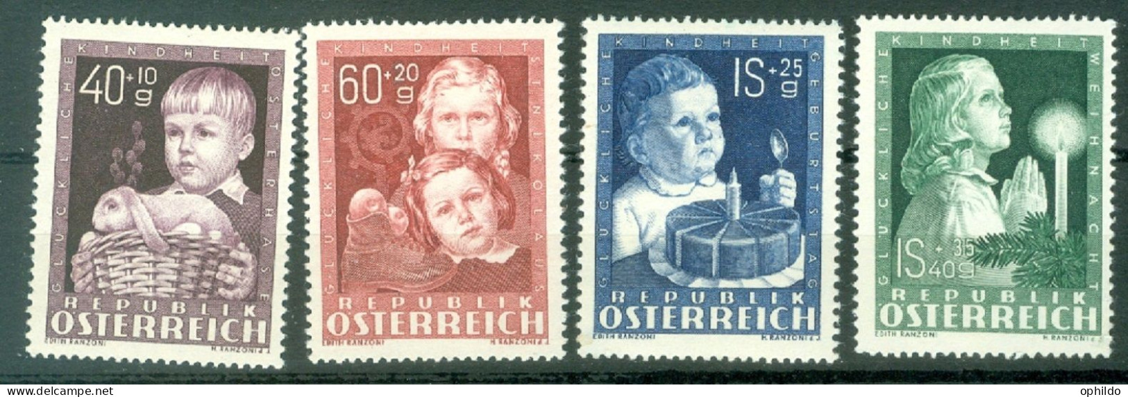 Autriche  Yv 765/768  * * B/TB Voir Description Et Scan  - Unused Stamps