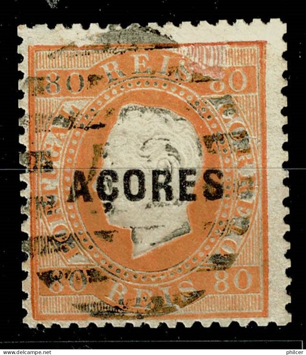 Açores, 1871, # 21 Dent. 12 3/4, Sob. A, Used - Azoren
