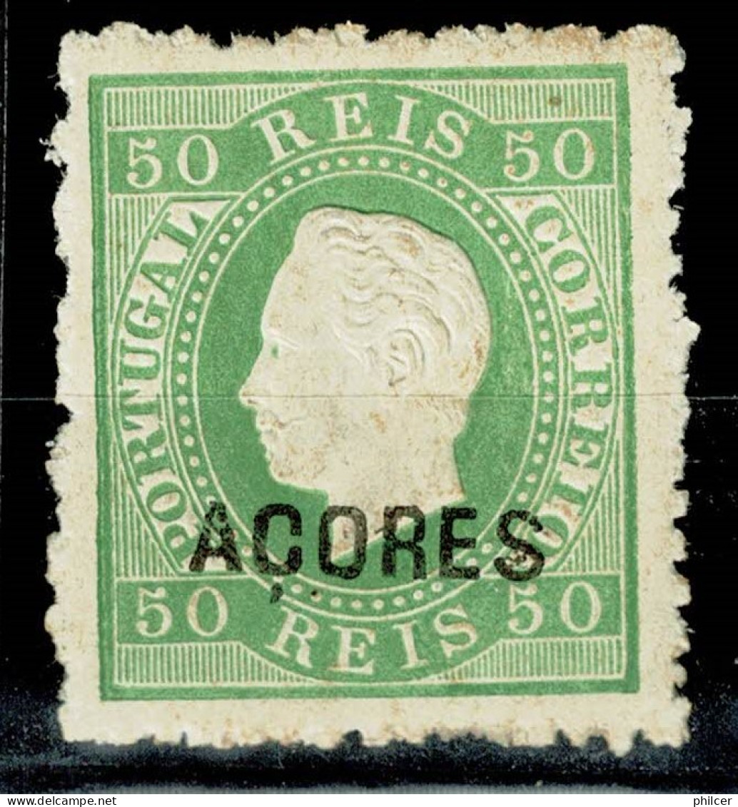 Açores, 1871, # 20e Dent. 12 3/4, Sob. C, MH - Azores