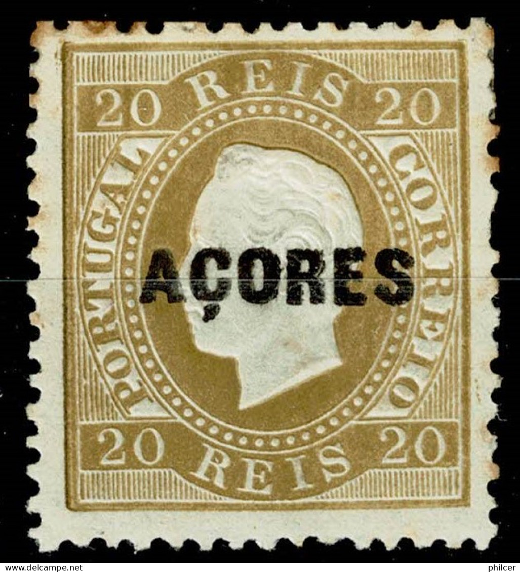 Açores, 1871, # 18c Dent. 12 3/4, Sob. B, MH - Azores