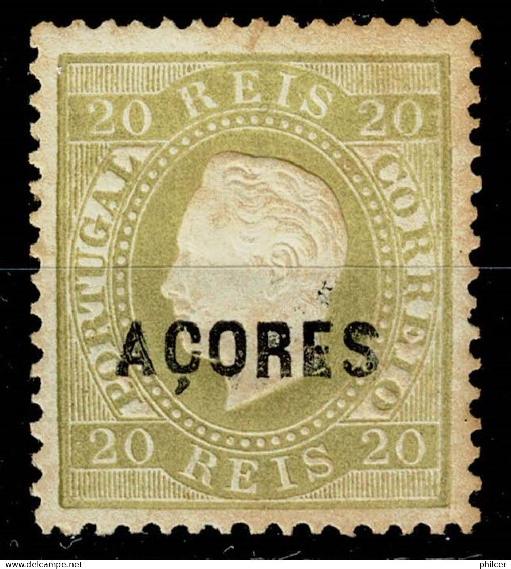 Açores, 1871, # 18 Dent. 12 3/4, Sob. A, MNG - Azores