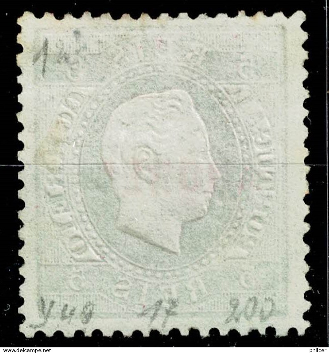 Açores, 1871, # 16b Dent. 12 3/4, Sob. B, Tipo II, MH - Azoren