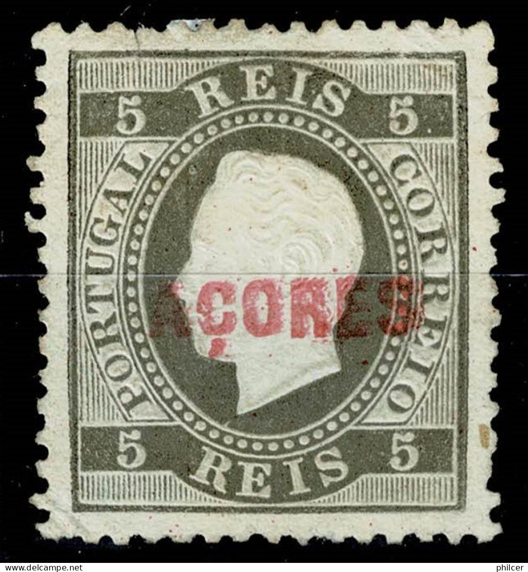 Açores, 1871, # 16b Dent. 12 3/4, Sob. B, MH - Azores