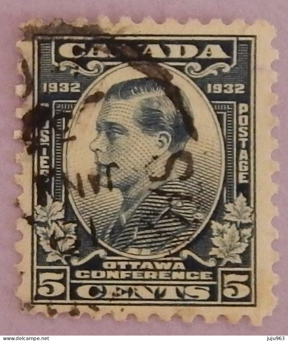 CANADA YT 159 OBLITERE "GEORGE V"  ANNÉE 1932 - Gebruikt