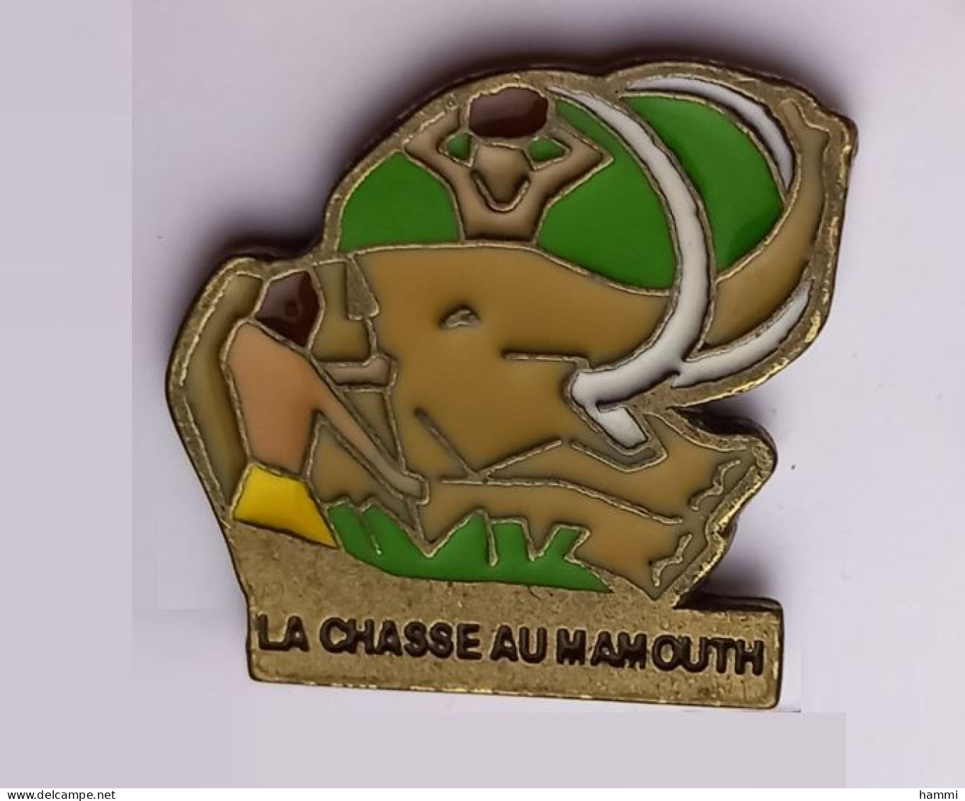 G440 Pin's Dinosaure éléphant Chasse Au Mamouth  Mammouth  Achat Immédiat - Animales