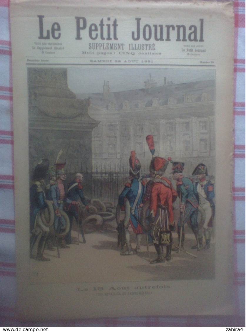 Le Petit Journal N°39 15 Aout Autrefois Médaillés St-Hélène Petite Patriote Mme Champ-Renaud Chanson Ballade Du Vitriolé - Riviste - Ante 1900