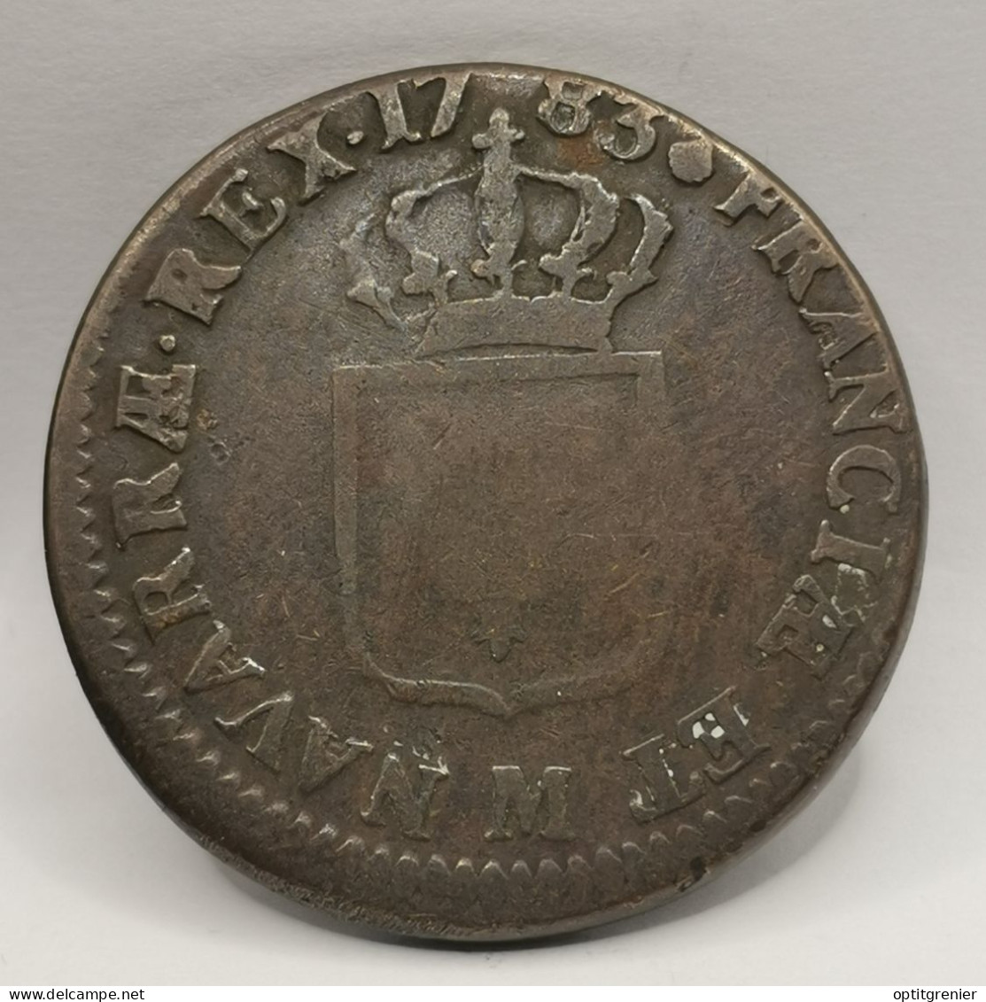 1 SOL LOUIS XVI 1783 M TOULOUSE / FRANCE - 1791-1792 Constitution (An I)