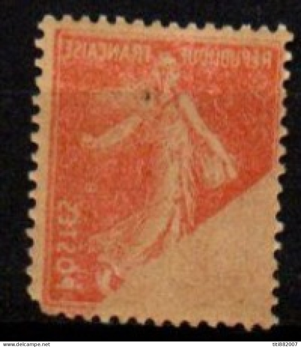 FRANCE    -   1907 .   Y&T N° 138m *.  Impression  Recto-verso - Unused Stamps