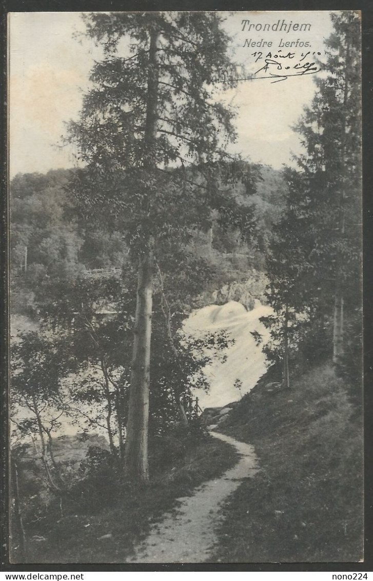 Carte P De 1910 ( Trondhjem / Nedre Lerfos ) - Norwegen