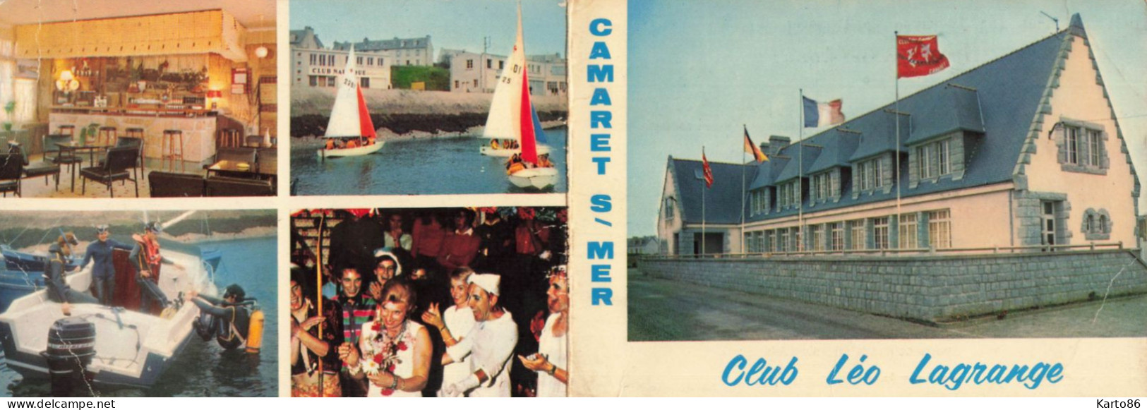 Camaret Sur Mer * CP Double Publicitaire * Le Club LEO LAGRANGE - Camaret-sur-Mer