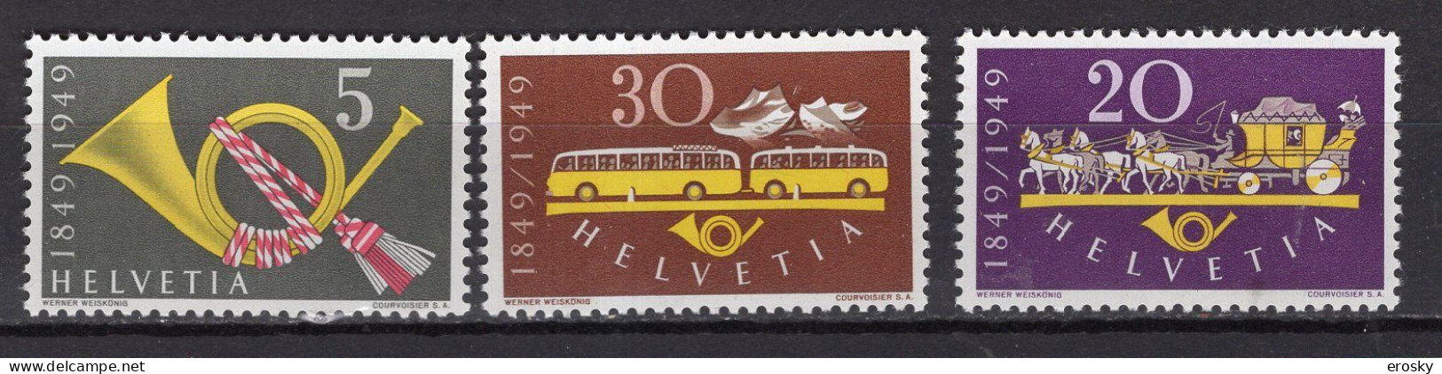 T3378 - SUISSE SWITZERLAND Yv N°471/73 ** Postes - Unused Stamps