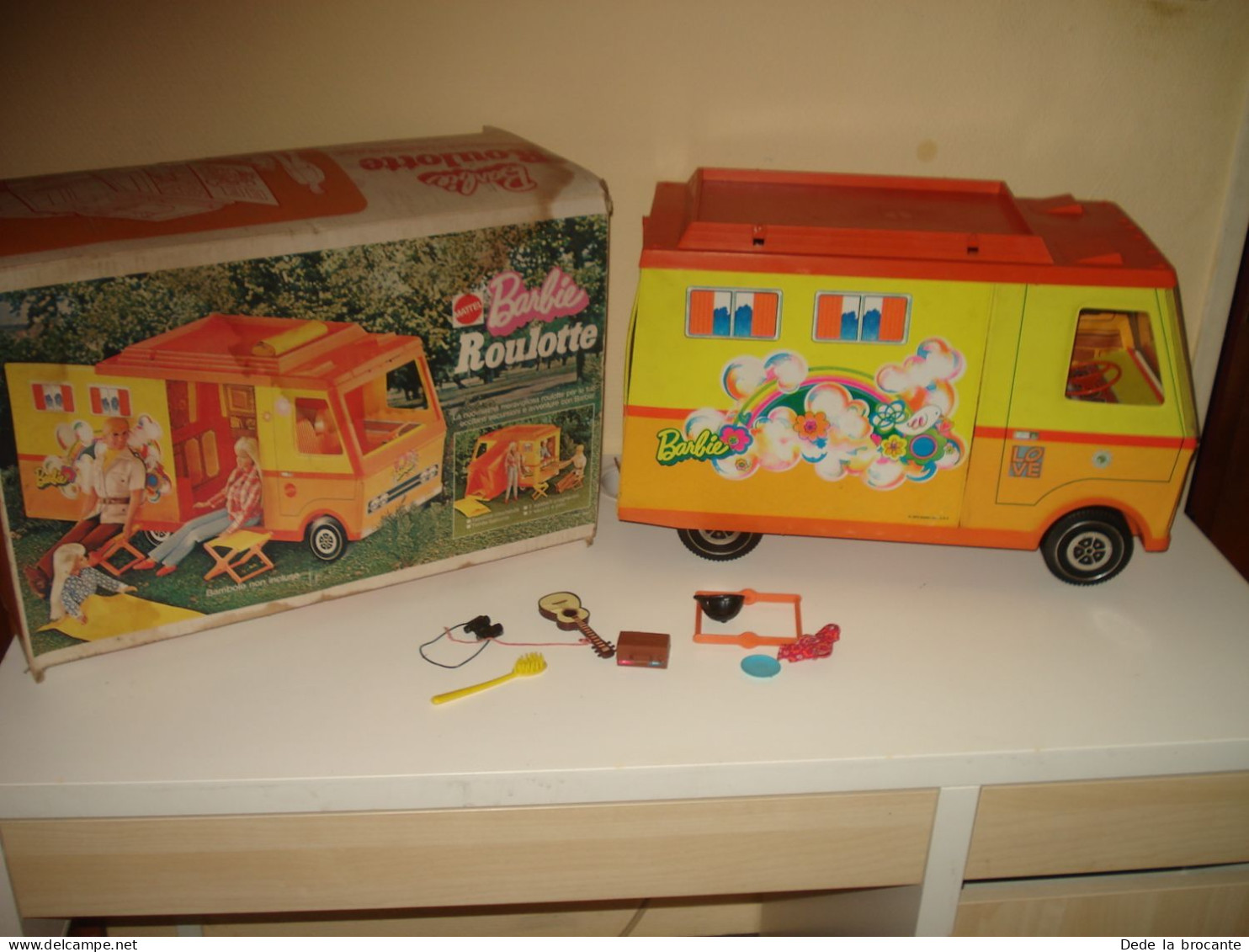 O17 / BARBIE ROULOTTE CAMPER  1970/74 - Italy  - Mattel - Original Box - Barbie