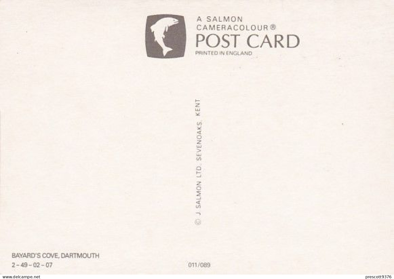 Bayards Cove, Dartmouth  - Devon - Unused Postcard - Dev1 - Dartmoor