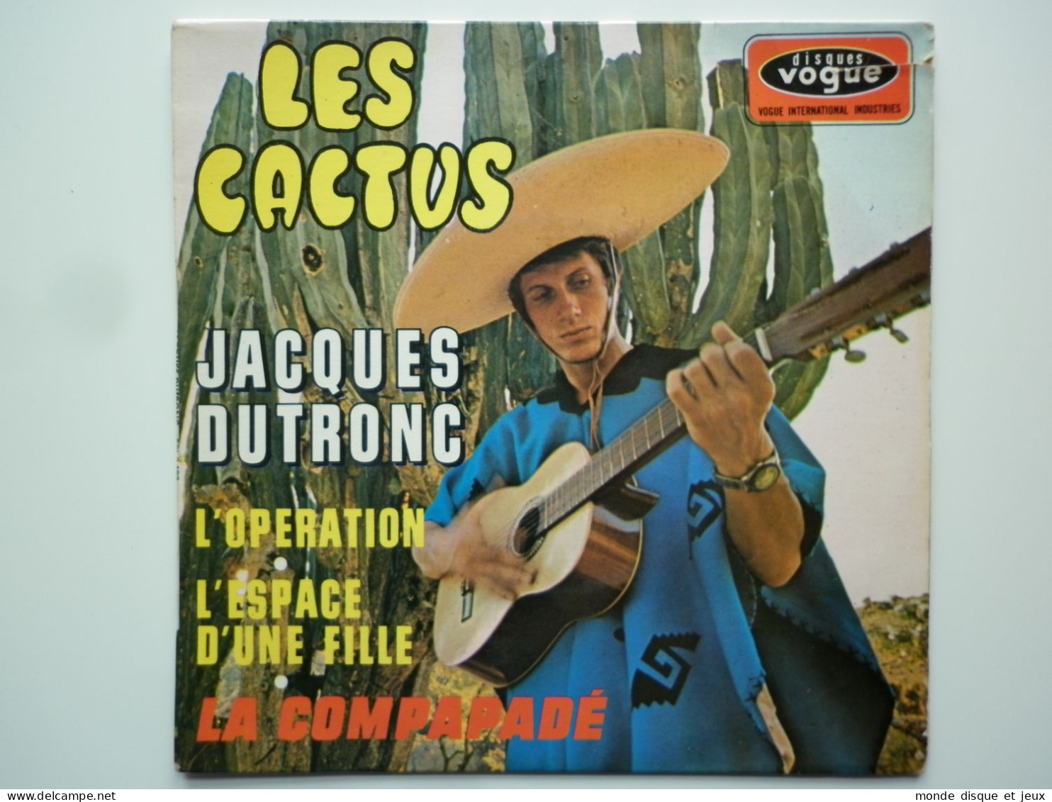 Jacques Dutronc 45Tours EP Vinyle Les Cactus - 45 Toeren - Maxi-Single