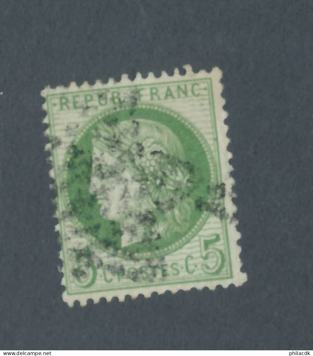 FRANCE - N° 53f) FOND LIGNE OBLITERE AVEC ETOILE DE PARIS - COTE : 75€ - 1872 - 1871-1875 Ceres