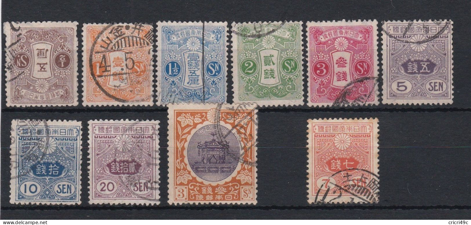 JAPON 1 Lot De 31 Timbres Oblitérés De 1876 à 1915 (voir Les 2 Scans) Cote Y&T 75.80€ - Used Stamps