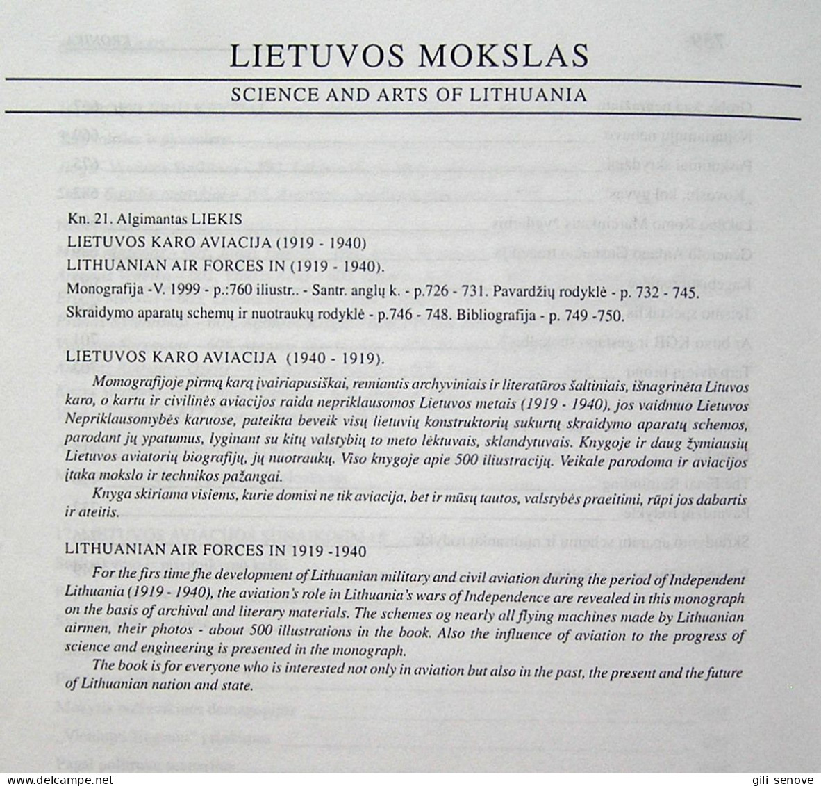 Lithuanian Book / Lietuvos Karo Aviacija By Liekis 1999 - Ontwikkeling