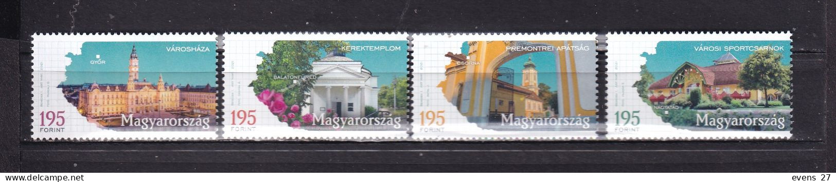 HUNGARY-2021- HUNGARY CITIES-MNH. - Unused Stamps