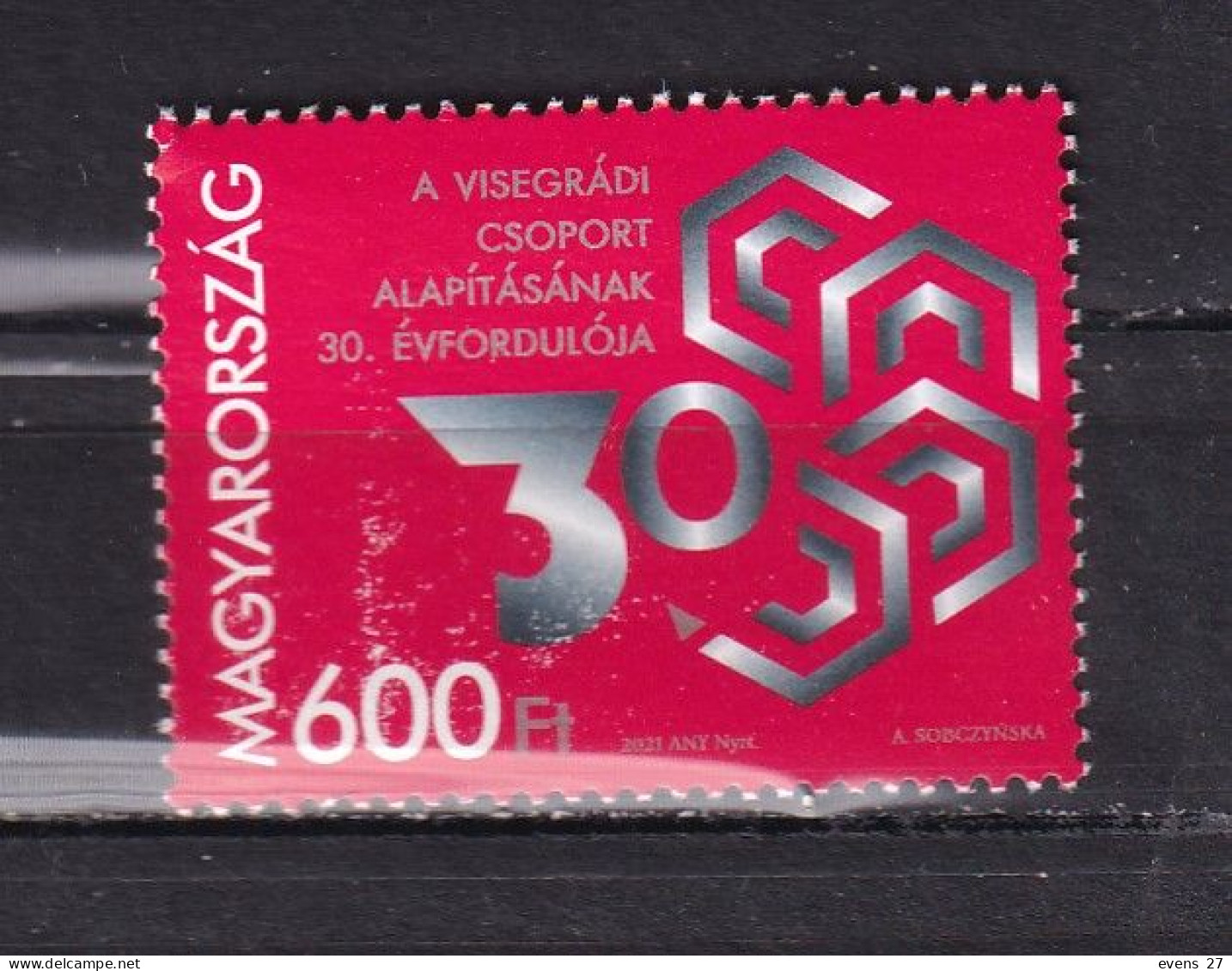 HUNGARY-2021- 30 YEARS VISEGRAD-MNH. - Unused Stamps