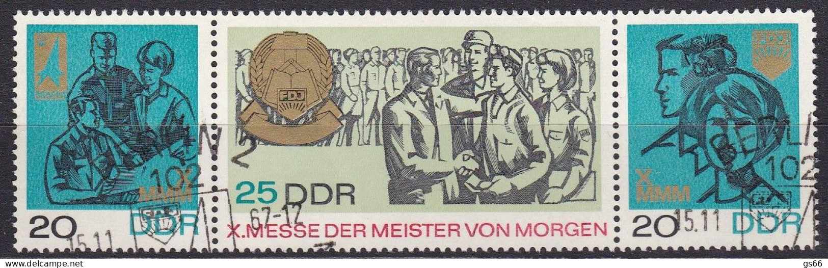 DDR  1967, 1320/22, Used Oo, Messe Der Meister Von Morgen (MMM). - Usados
