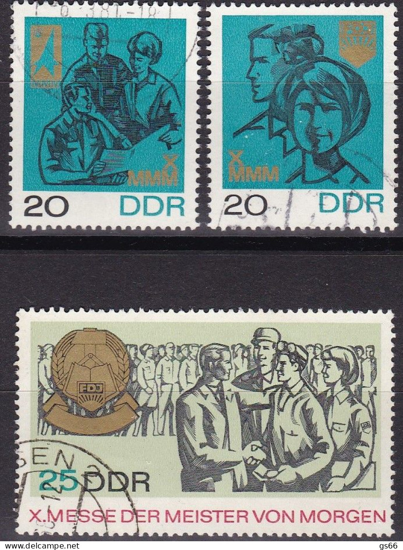 DDR  1967, 1320/22, Used Oo, Messe Der Meister Von Morgen (MMM). - Usados