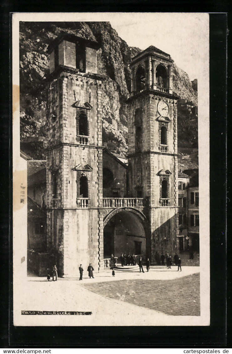 AK Kotor, Die Domkirche Vor Der Felswand, 1905  - Montenegro
