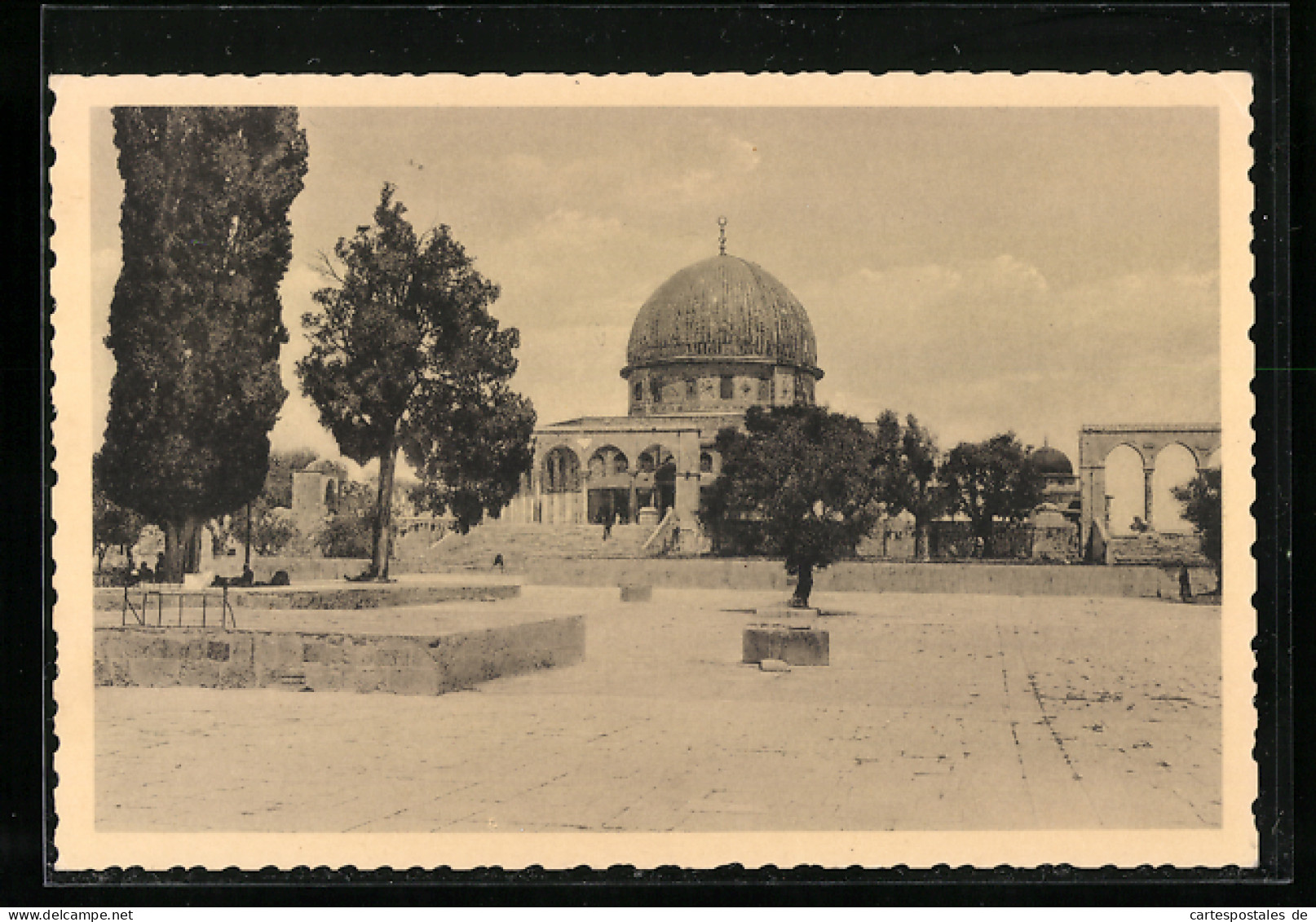AK Jerusalem, Der Tempelplatz Mit Omarmoschee  - Palästina