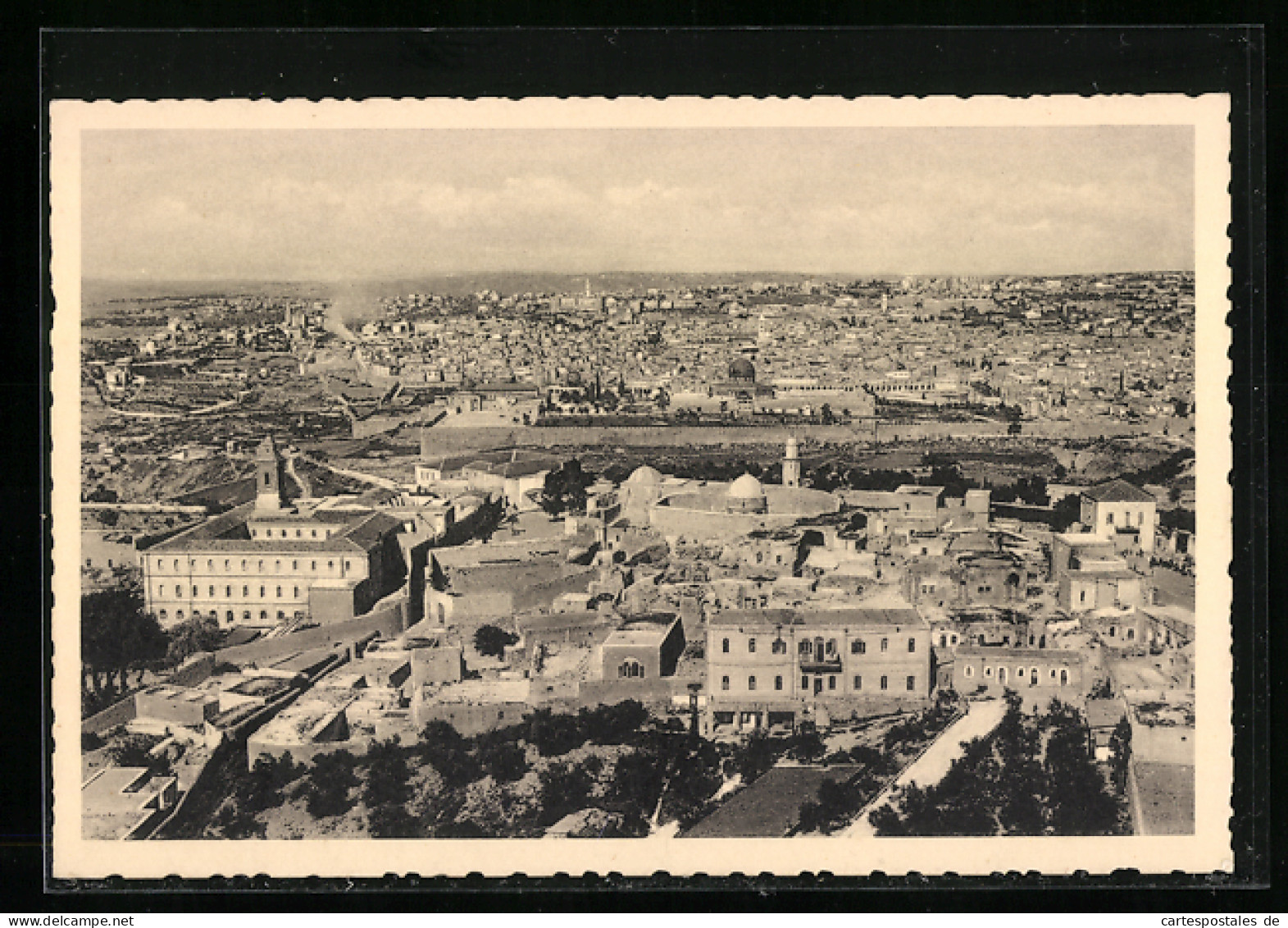 AK Jerusalem, Blick über Den Oelberg Und Die Stadt  - Palestine