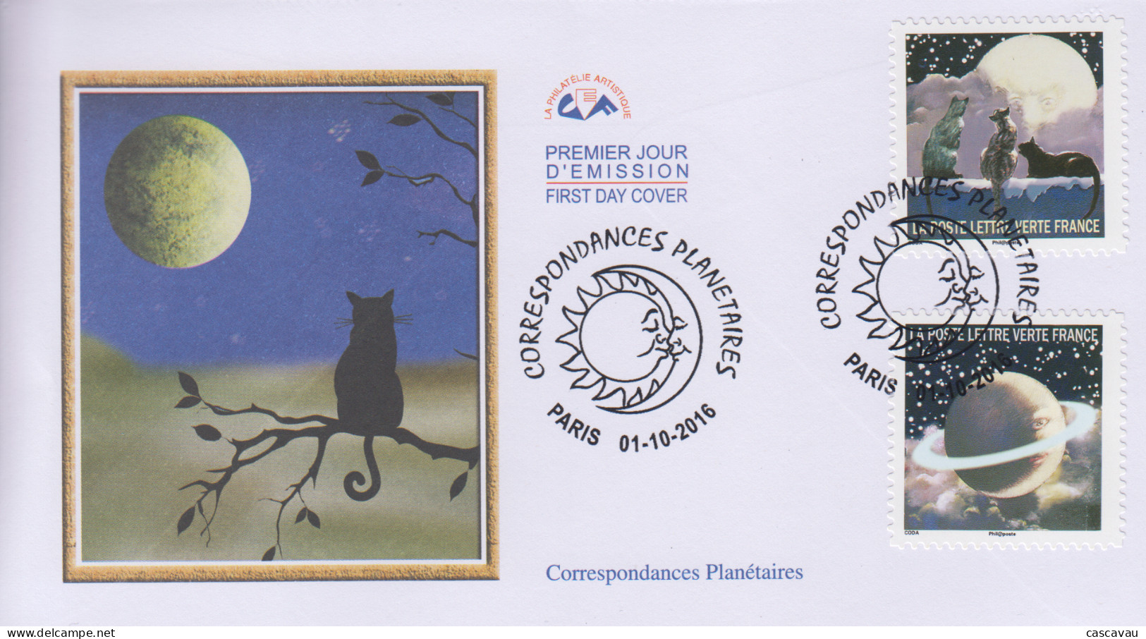 Enveloppe  FDC  1er  Jour   FRANCE    CORRESPONDANCES   PLANETAIRES    2016 - 2010-2019