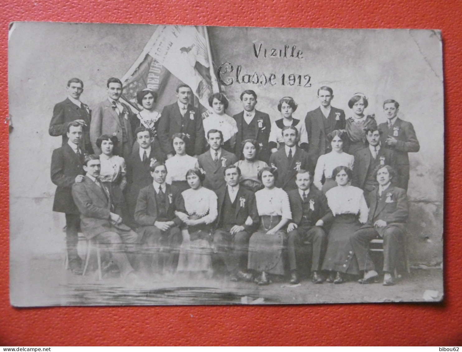 VIZILLE  ( 38 ) Carte Photo De La Classe 1912 - Vizille