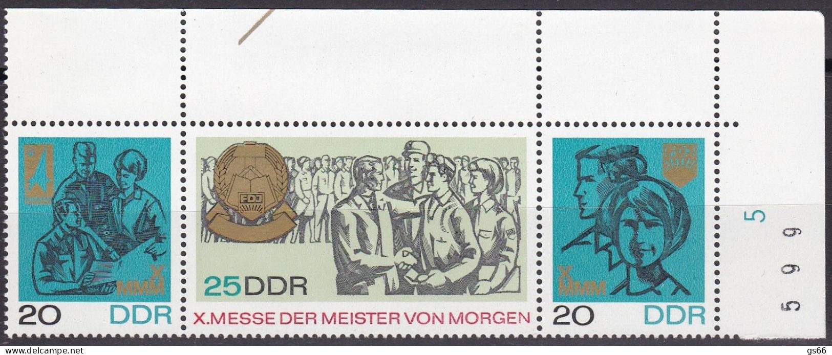 DDR  1967, 1320/22, MNH **, Messe Der Meister Von Morgen (MMM). - Ongebruikt