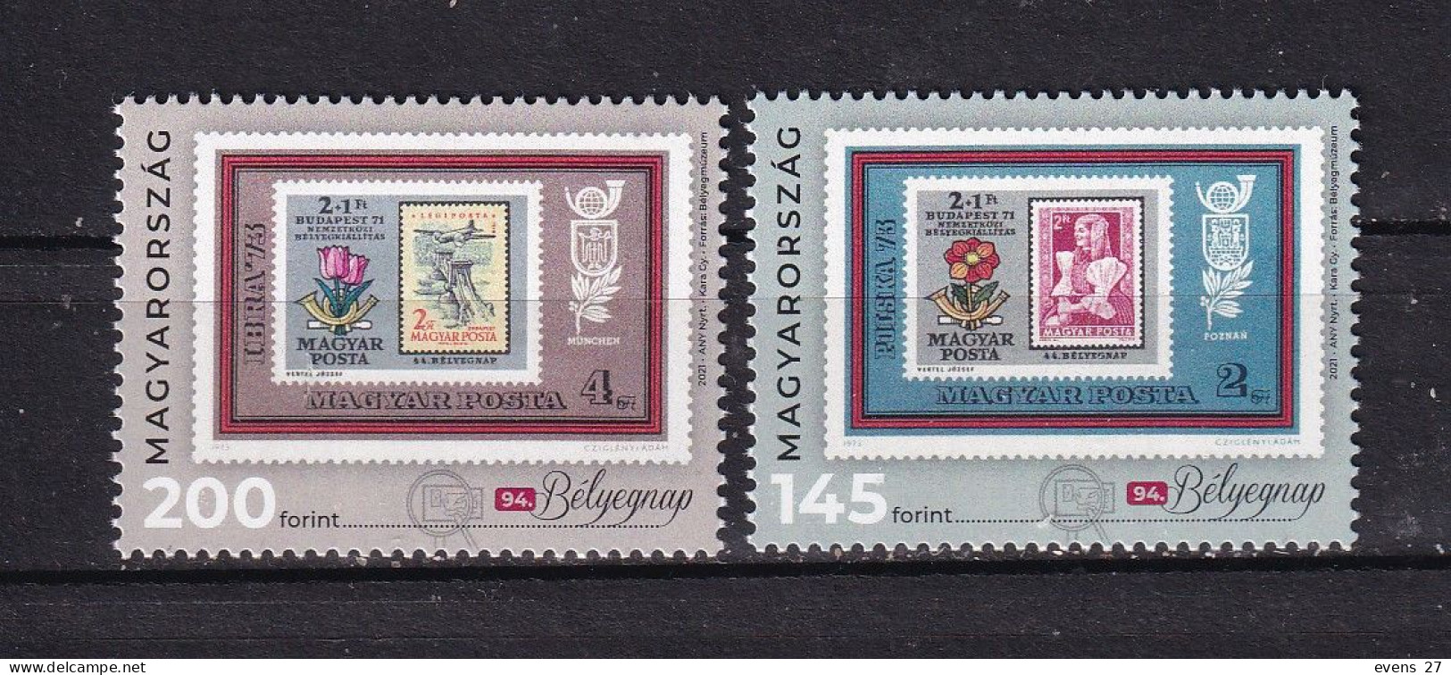 HUNGARY-2021- STAMPS ON STAMPS-MNH. - Unused Stamps