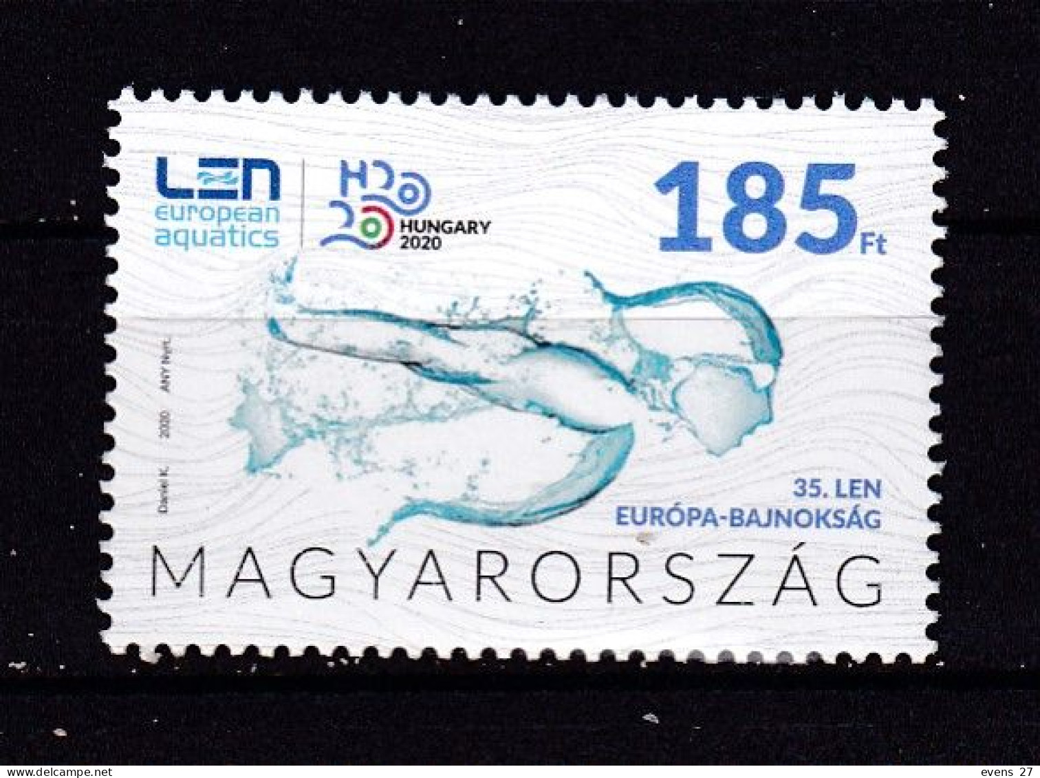 HUNGARY-2021- EUROPEAN AQUATICS-MNH. - Unused Stamps
