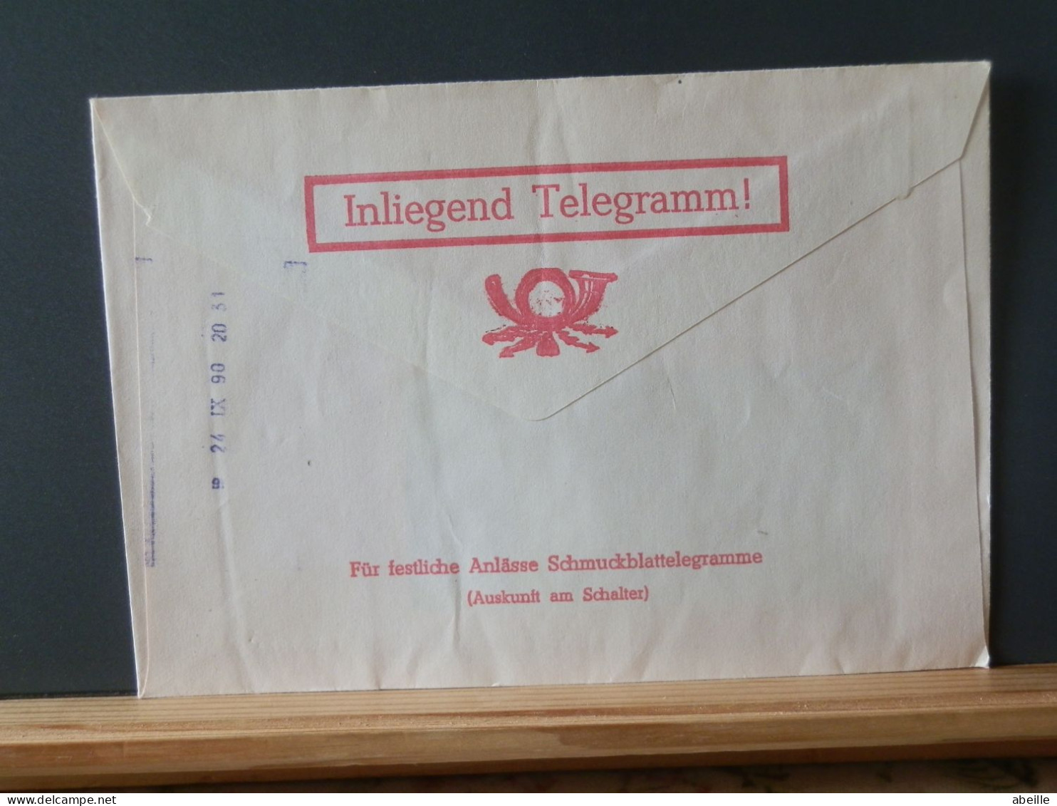 107/039A  ENVELOPPE TELEGRAMM   DDR - Covers & Documents