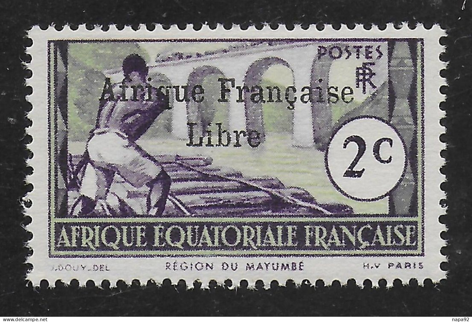 AFRIQUE EQUATORIALE FRANCAISE - AEF - A.E.F. - 1941 - YT 157** - 2ème TIRAGE - Ongebruikt