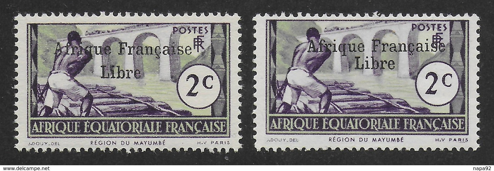 AFRIQUE EQUATORIALE FRANCAISE - AEF - A.E.F. - 1941 - YT 157** - 2ème TIRAGE - Nuovi